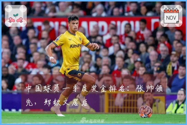 中国球员一季度奖金排名：张帅领先，郑钦文居后
